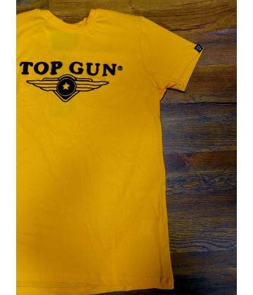 Tee shirt jaune " TOP GUN "